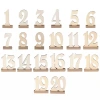 Wooden digital ornaments, wooden wedding supplies, numbers 1-10 seat signs, wedding table number ornaments Specification image